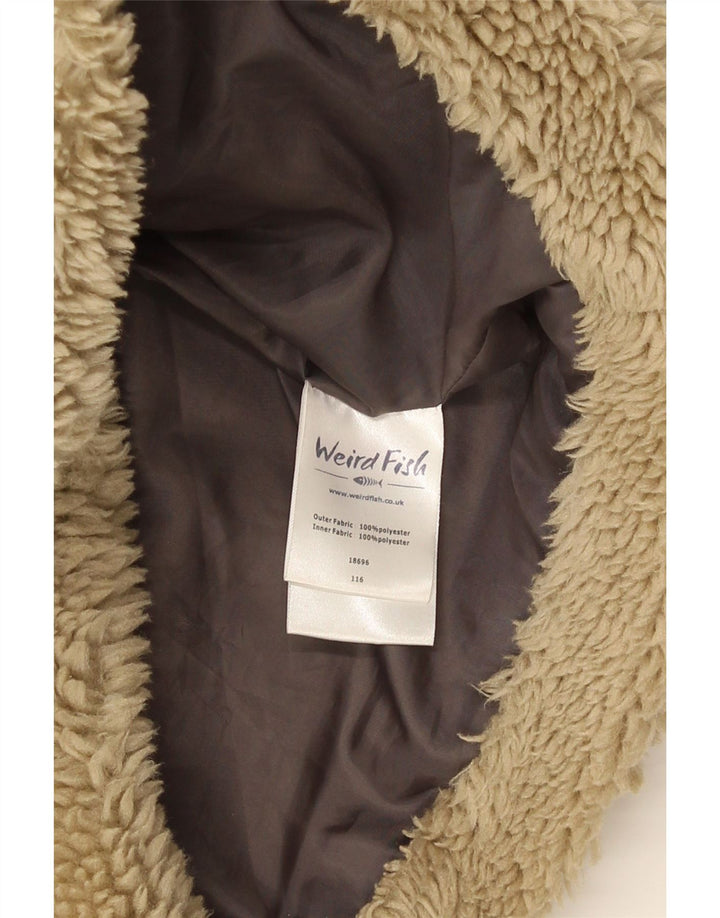 Weird Fish Ženska Teddy Bear Sherpa jakna UK 12 srednje bež poliester