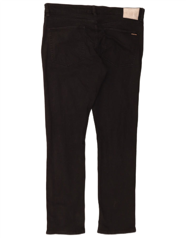 Volcom muške uske traperice W36 L32 crni pamuk