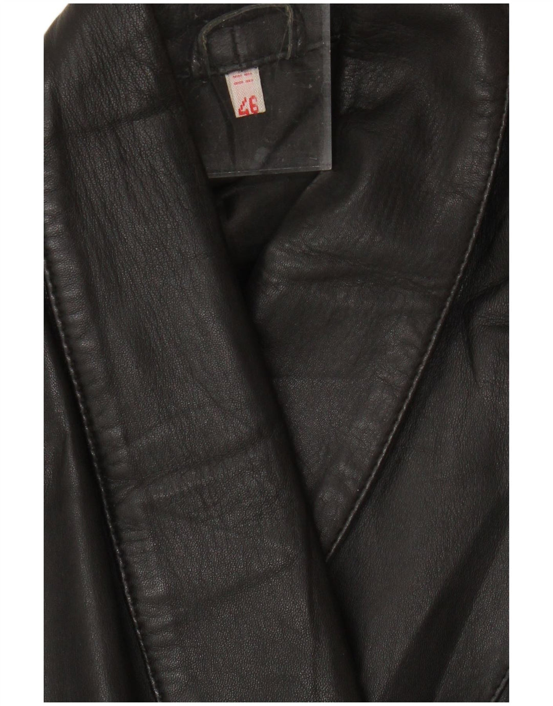 Vintage ženska prevelika kožna jakna EU 46 XL crna