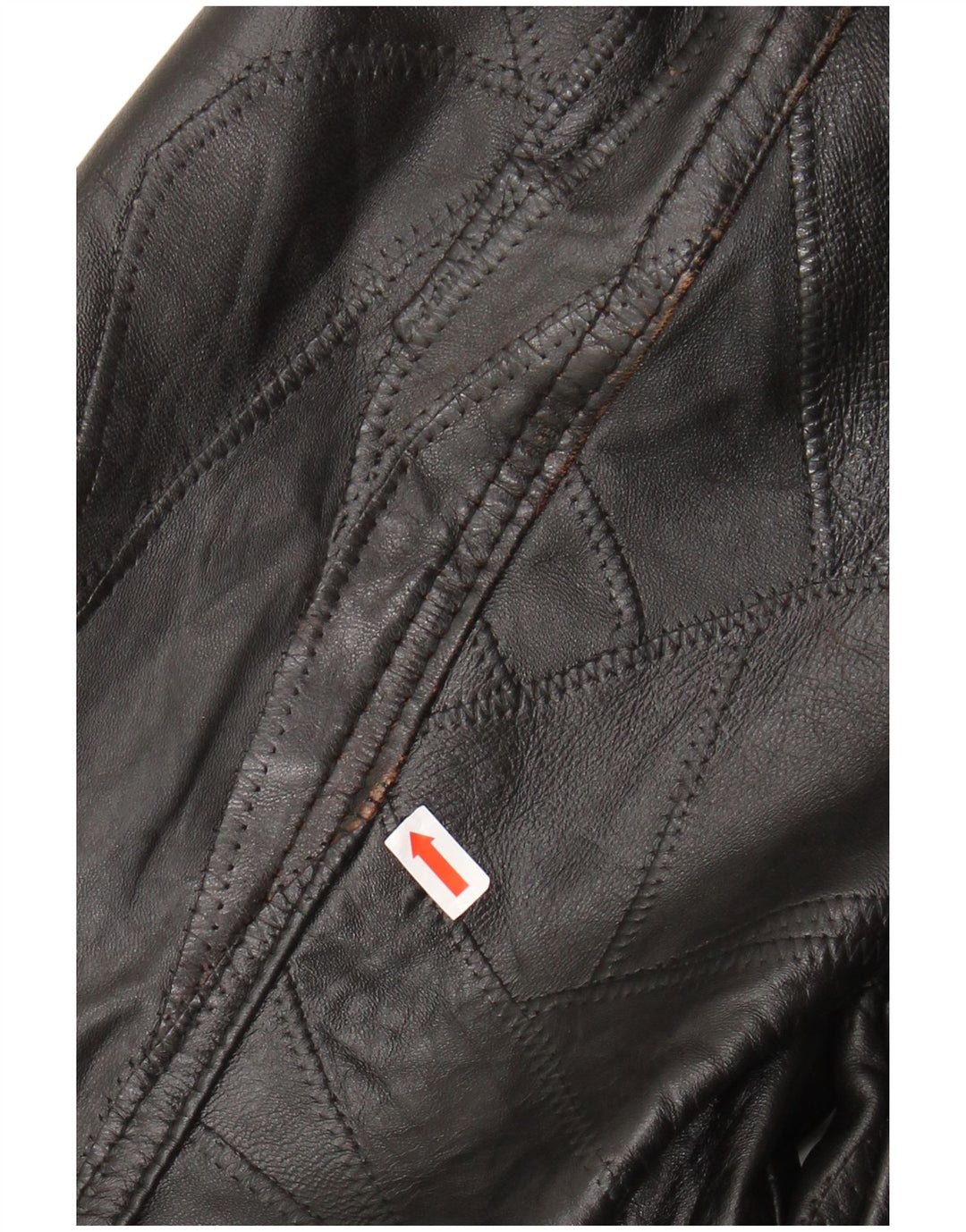 VINTAGE muška kožna jakna UK 40 velika crna koža