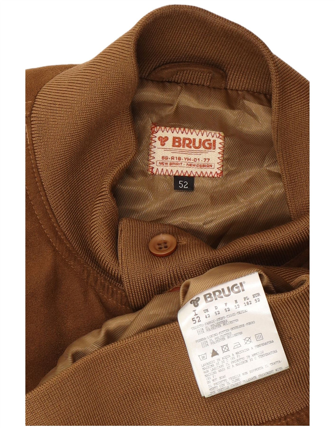 Brugi muška bomber jakna IT 52 XL bež poliester