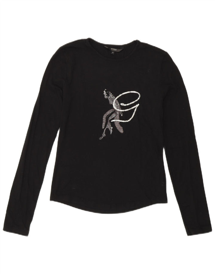 Guess By Marciano Ženska majica dugih rukava s grafikama Veličina 3 XS crna