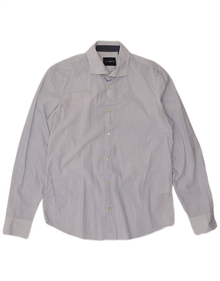 Gas muška košulja, pamuk s velikim plavim točkama