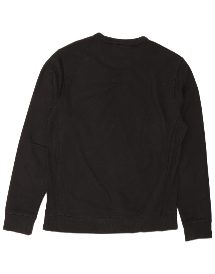 PENGUIN Mens Sweatshirt Jumper Small Black Cotton