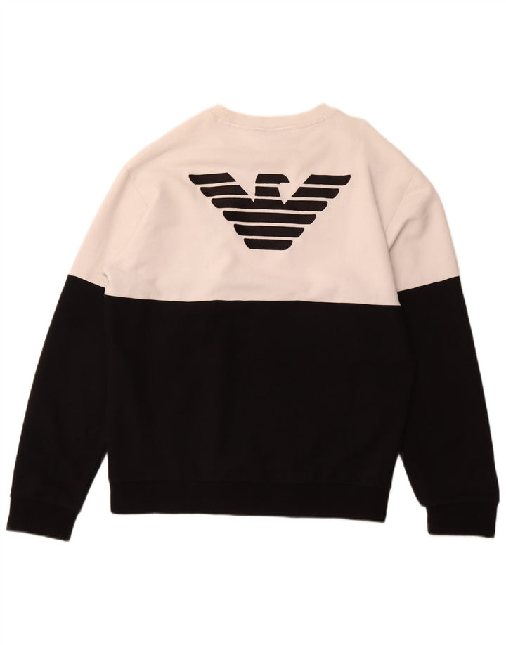 EMPORIO ARMANI Ženska majica s trenirkom s motivima UK 18 XL Black Colourblock