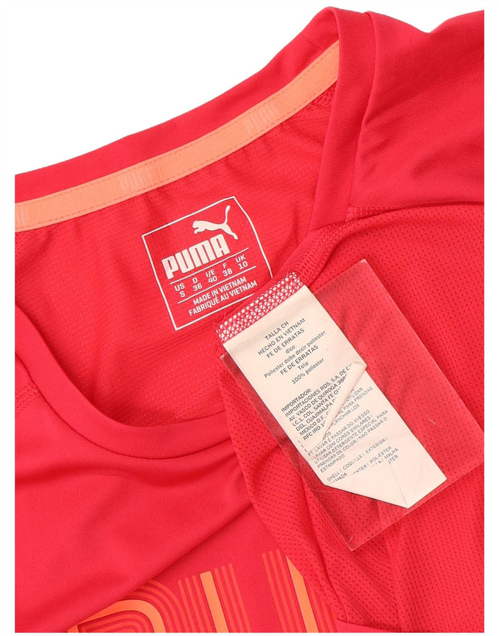 Puma ženska majica kratkih rukava s grafičkim motivima UK 10 Small Red Polyester