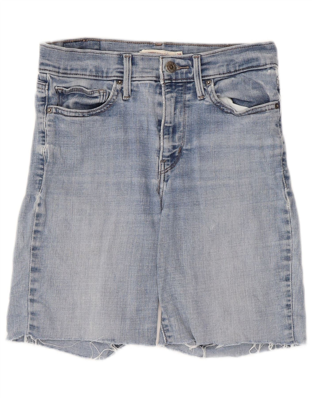 Levi's ženske traper kratke hlače W28 srednje plavi pamuk