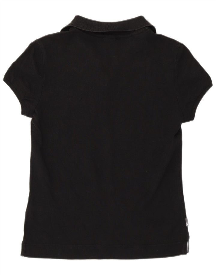 Adidas ženska polo majica UK 12 Srednje crni pamuk