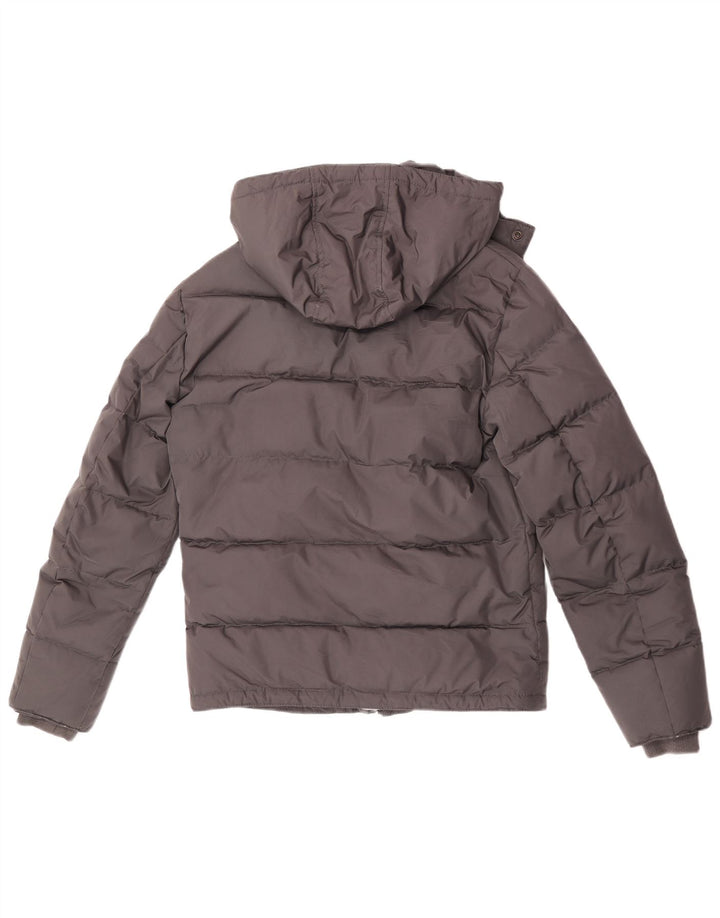 Sisley muška podstavljena jakna s kapuljačom UK 36 mali sivi poliester