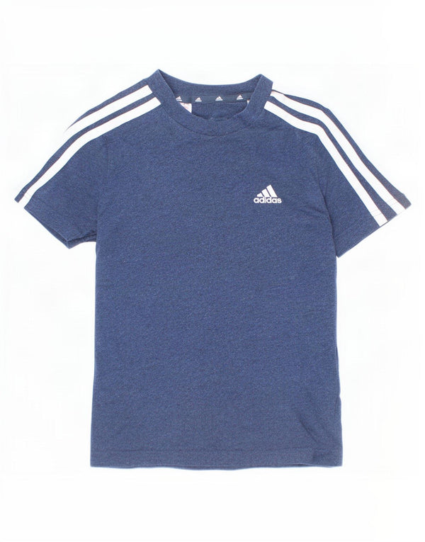 Adidas majica kratkih rukava za dječake 7-8 godina tamnoplavi pamuk