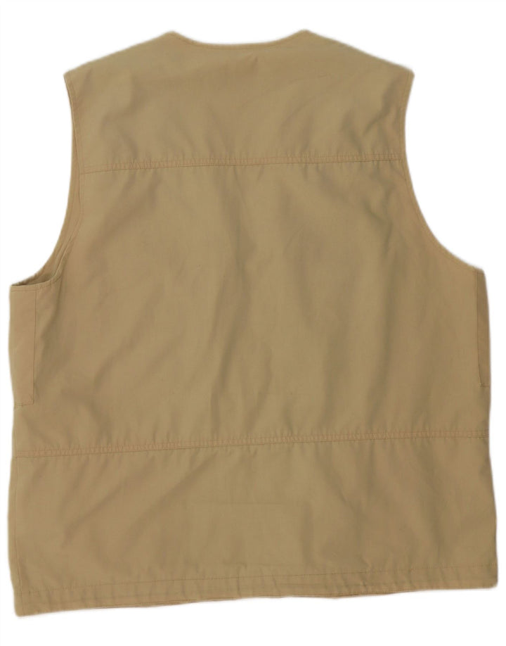 Brugi Mens Utility Gilet UK 40 Large kaki poliester