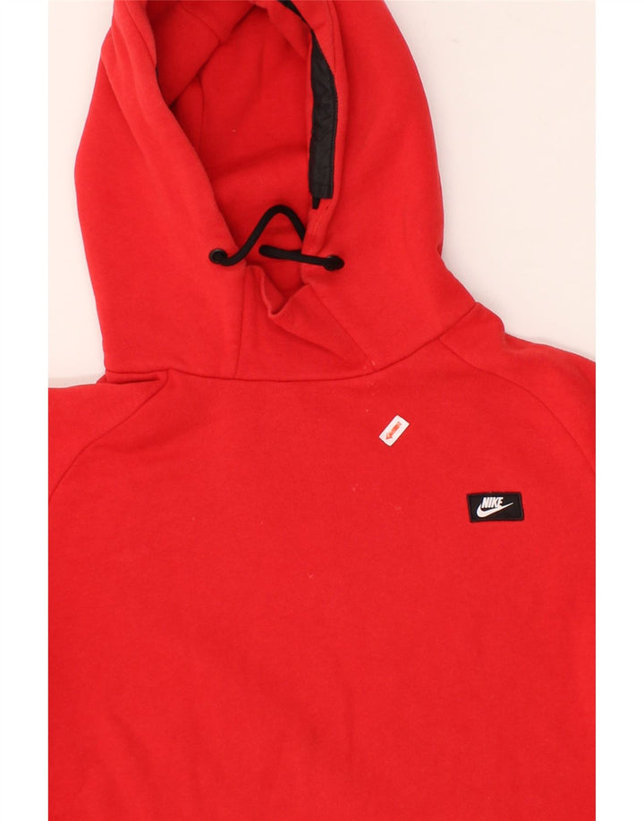 NIKE Muška majica s kapuljačom, srednji crveni pamuk