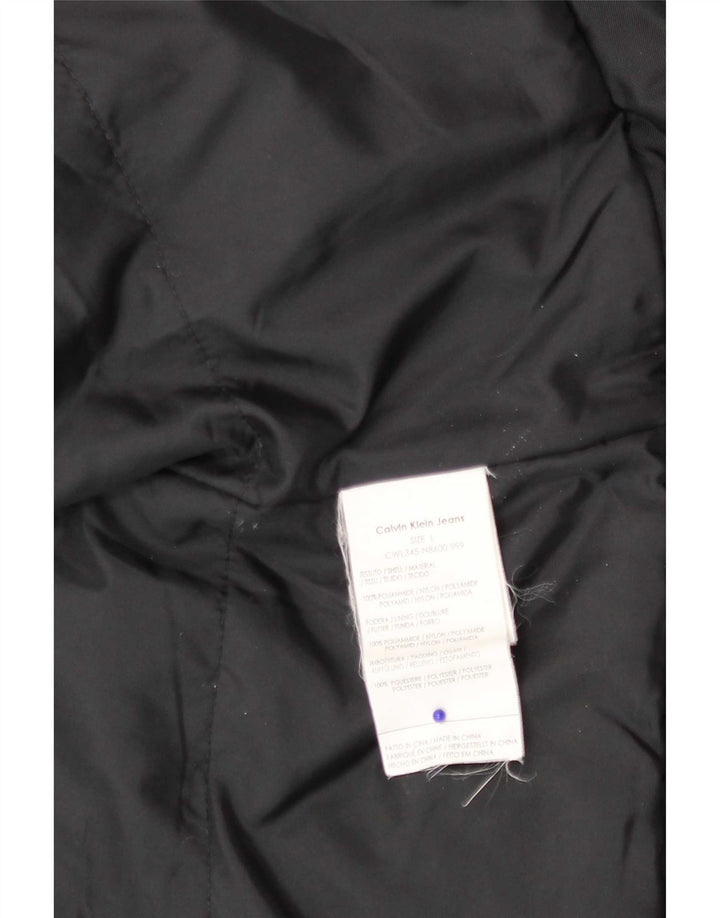 Calvin Klein Jeans ženska bomber jakna UK 16 veliki crni poliamid