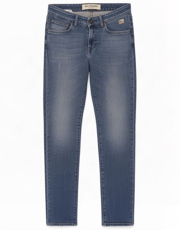 Roy Rogers Mens Slim Jeans W30 L30 Blue Cotton