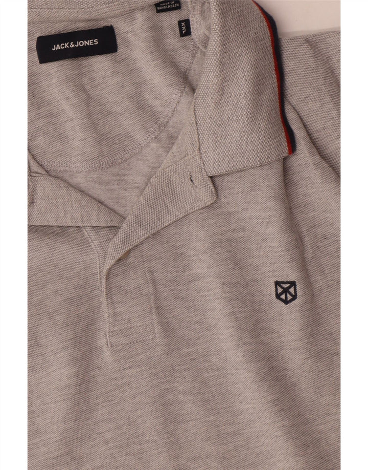 Jack & Jones muška polo majica 2XL sivi pamuk