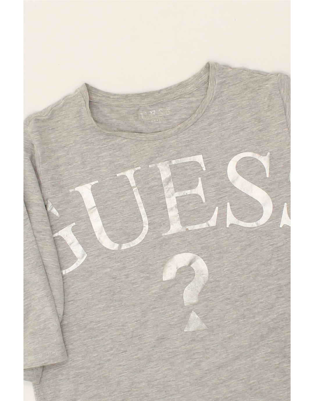 GUESS Girls Graphic Top 3/4 Sleeve 6-7 Years Grey Vintage Guess and Second-Hand Guess from Messina Hembry 