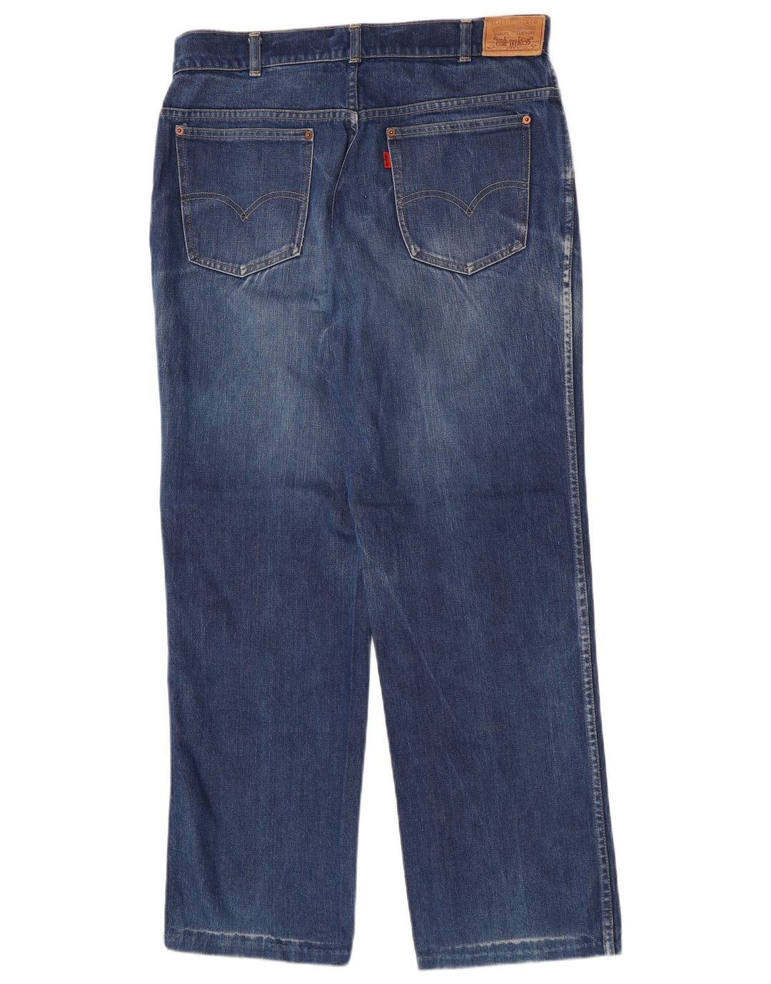 Levi's muške ravne traperice W36 L30 plavi pamuk
