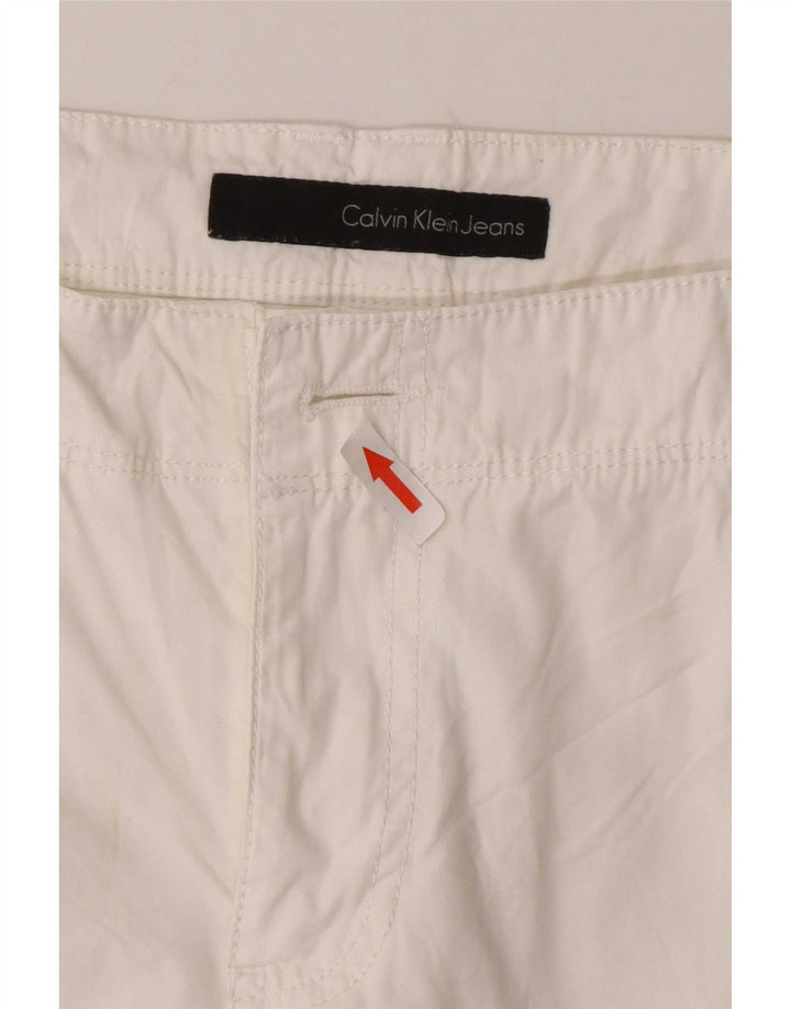 Calvin Klein muške kargo kratke hlače W32 Srednje bijeli pamuk
