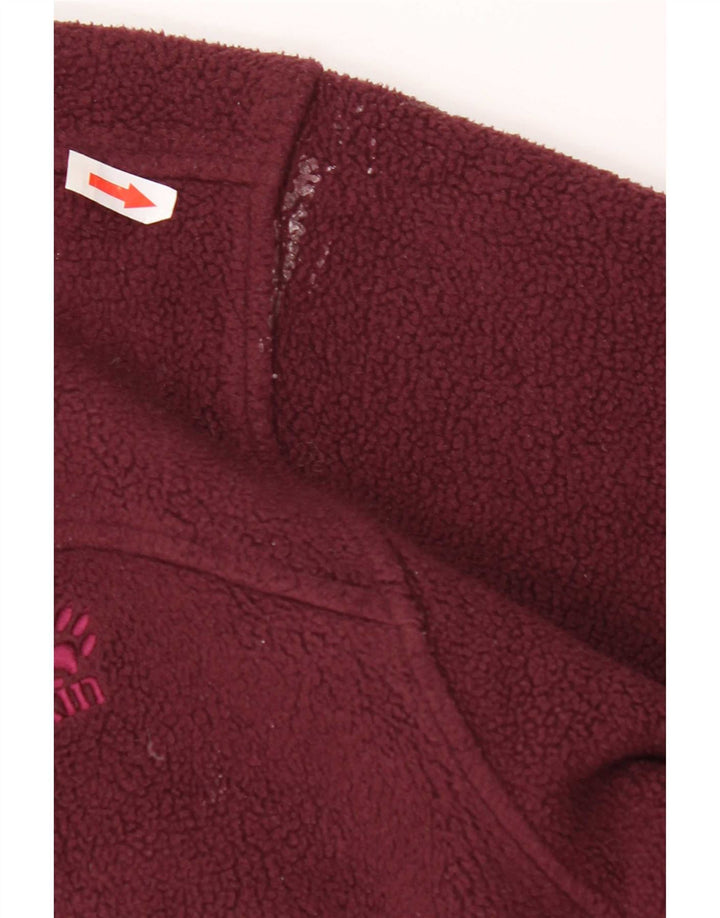 Jack Wolfskin ženska jakna od flisa UK 16 veliki bordo poliester