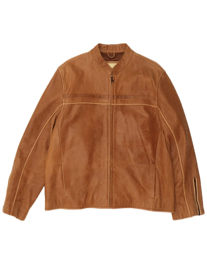 Vintage muška kožna jakna UK 36 Srednje smeđa koža