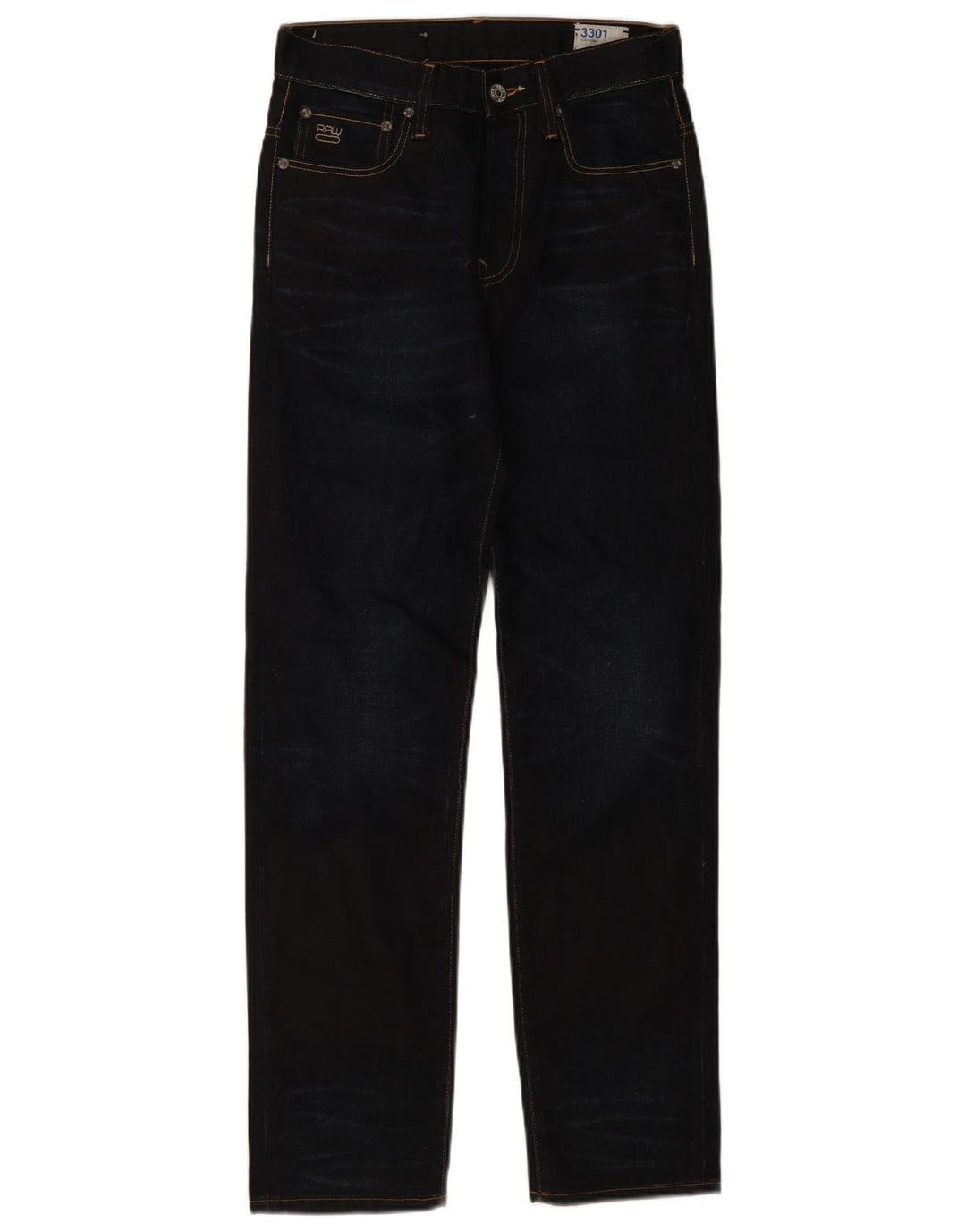 G-Star muške 3301 ravne traperice W28 L32 crne
