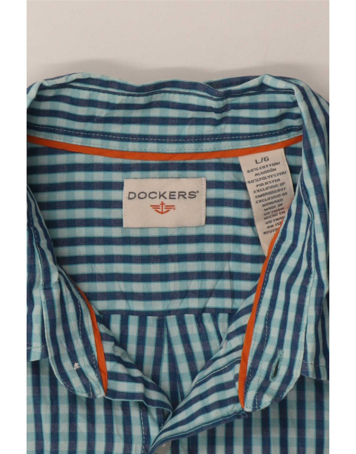 Dockers muška košulja Large Blue Gingham pamuk