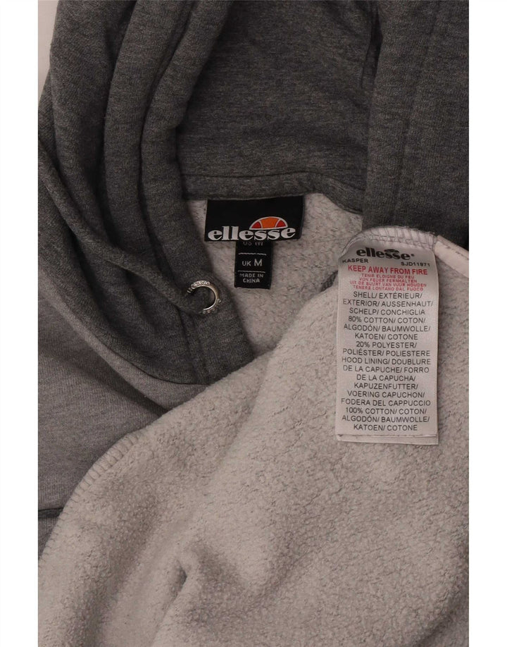 Ellesse muška majica s kapuljačom srednje sivi pamuk