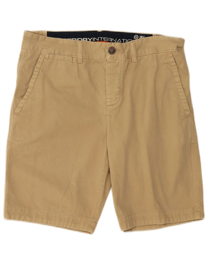 Superdry muške chino kratke hlače srednje veličine W32 bež pamuk