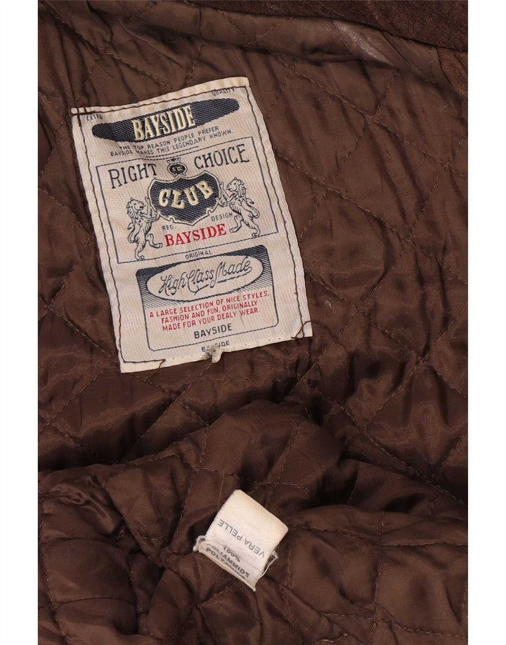 Bayside muška kožna jakna UK 42 XL smeđa