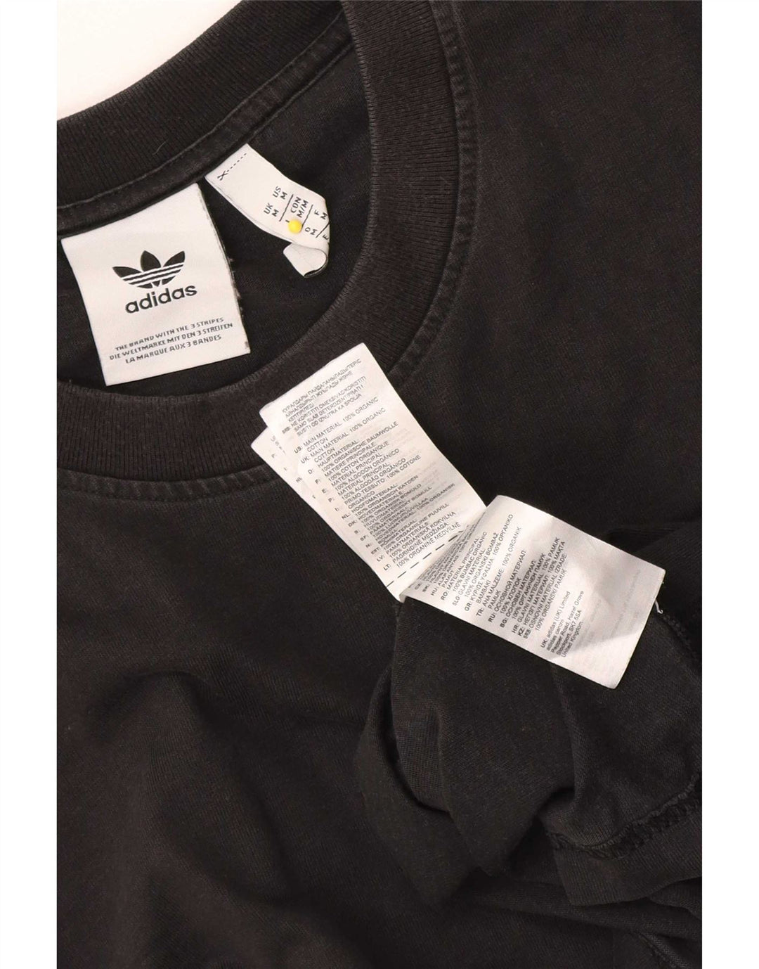Adidas muška majica kratkih rukava Srednji crni pamuk