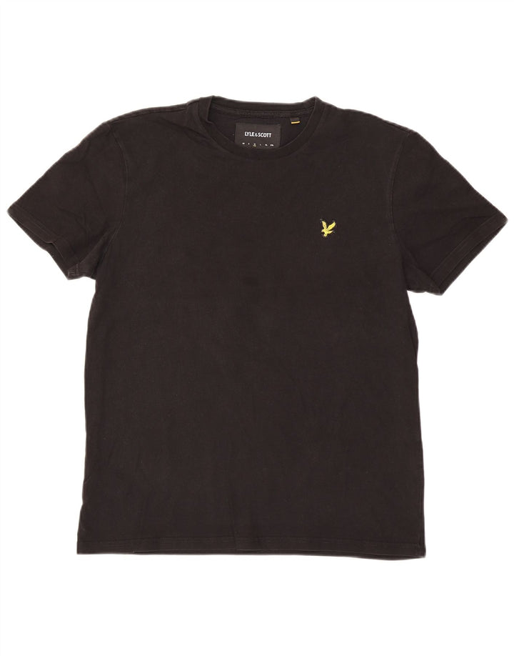 Lyle & Scott muška majica kratkih rukava Srednji crni pamuk