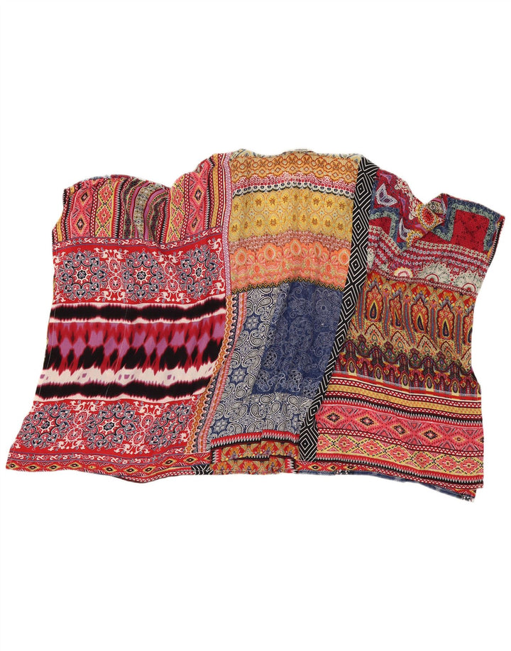 DESIGUAL gornji dio ženske prevelike bluze UK 14 srednje raznobojni paisley