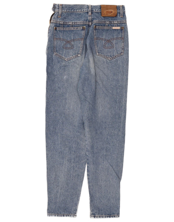 Stefanel Womens High Waist Tapered Jeans IT 42 Medium W28 L27 Blue Cotton