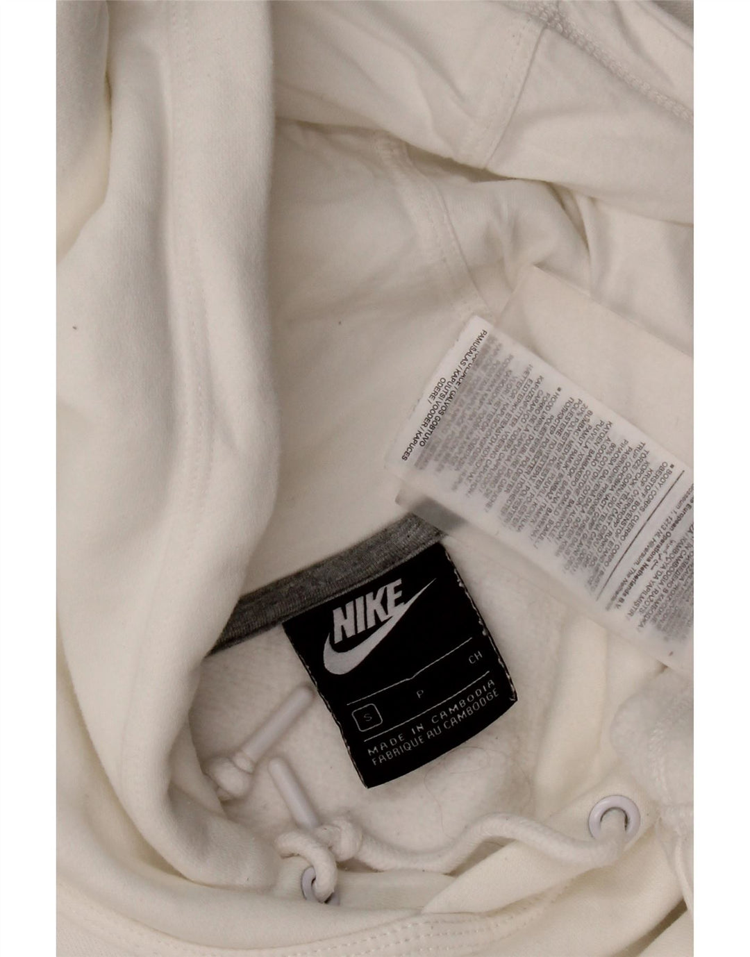 Nike Muška majica s kapuljačom Mala bijela pamučna