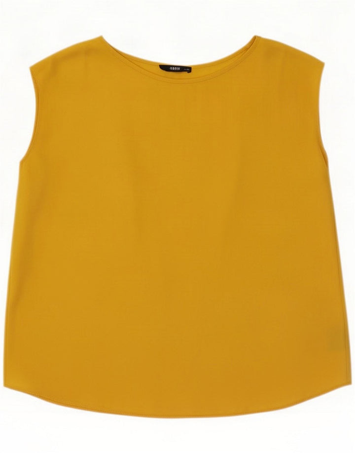 Oasis ženski gornji dio bluze UK 14 Large Yellow Polyester
