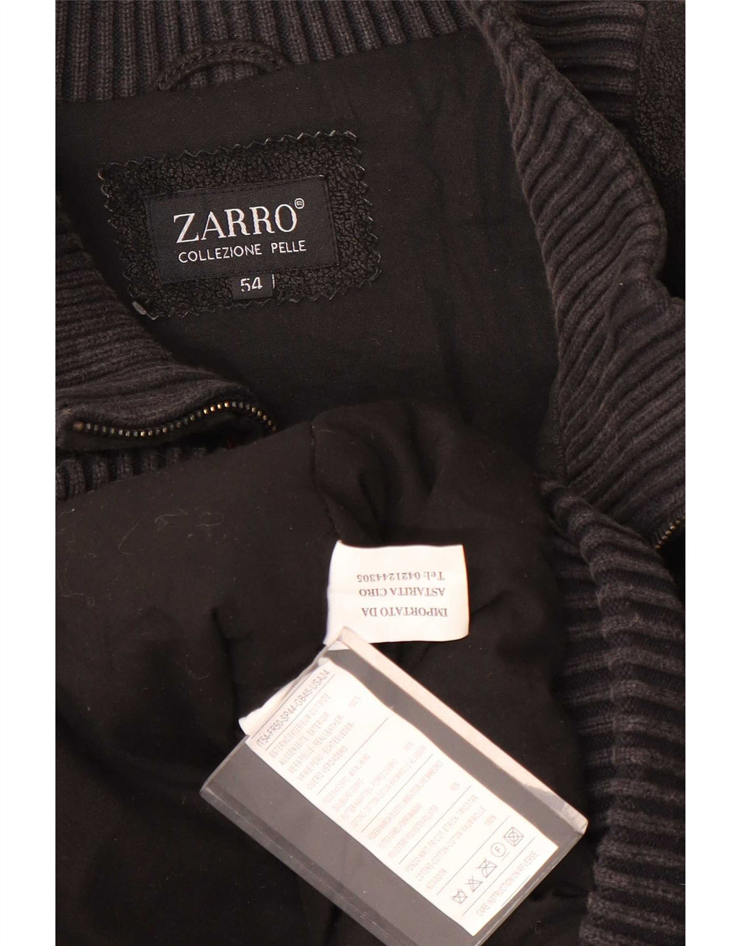 Zarro muška kožna jakna IT 54 2XL crna