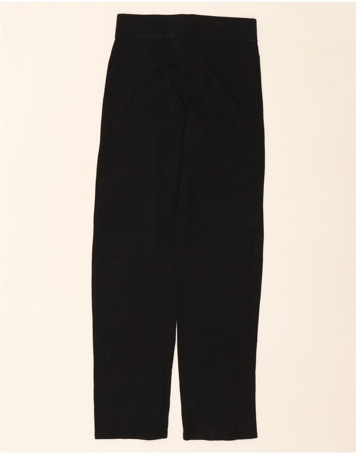 MARKS & SPENCER Womens Tracksuit Trousers UK 8 Small Black Cotton Vintage Marks & Spencer and Second-Hand Marks & Spencer from Messina Hembry 