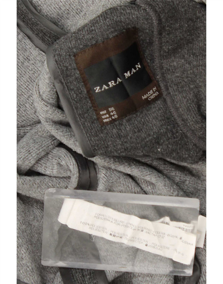 Zara muška jakna sa 2 gumba EU 56 XL sivi poliester