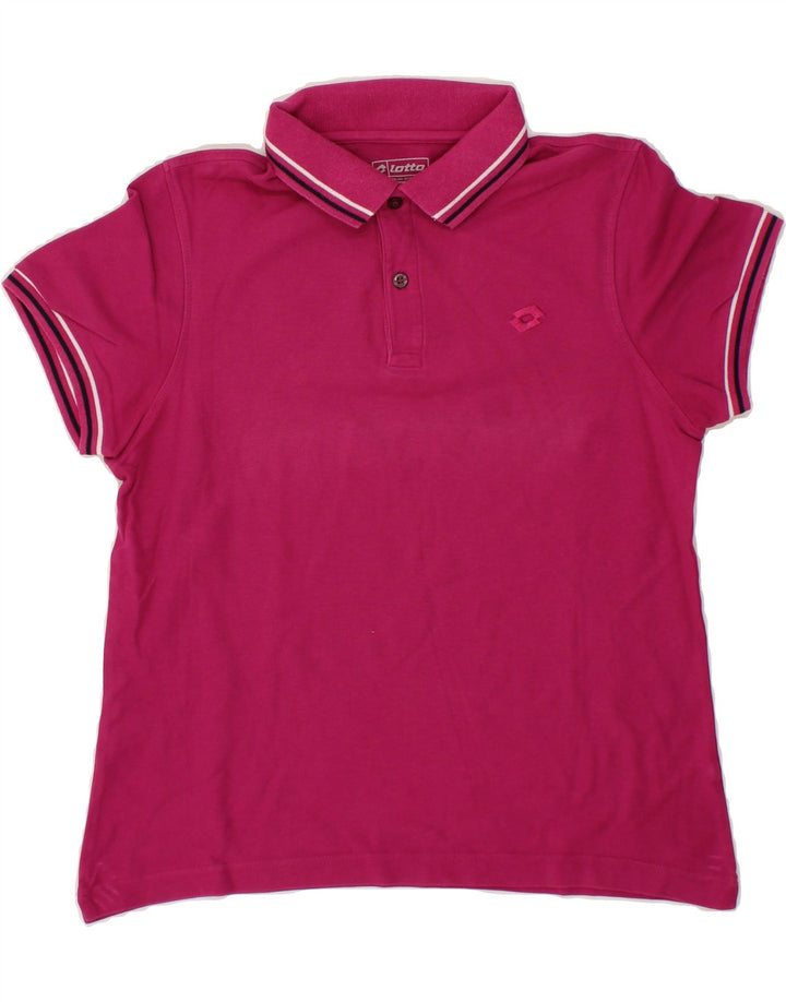 LOTTO Womens Polo Shirt UK 10 Small Pink Vintage Lotto and Second-Hand Lotto from Messina Hembry 