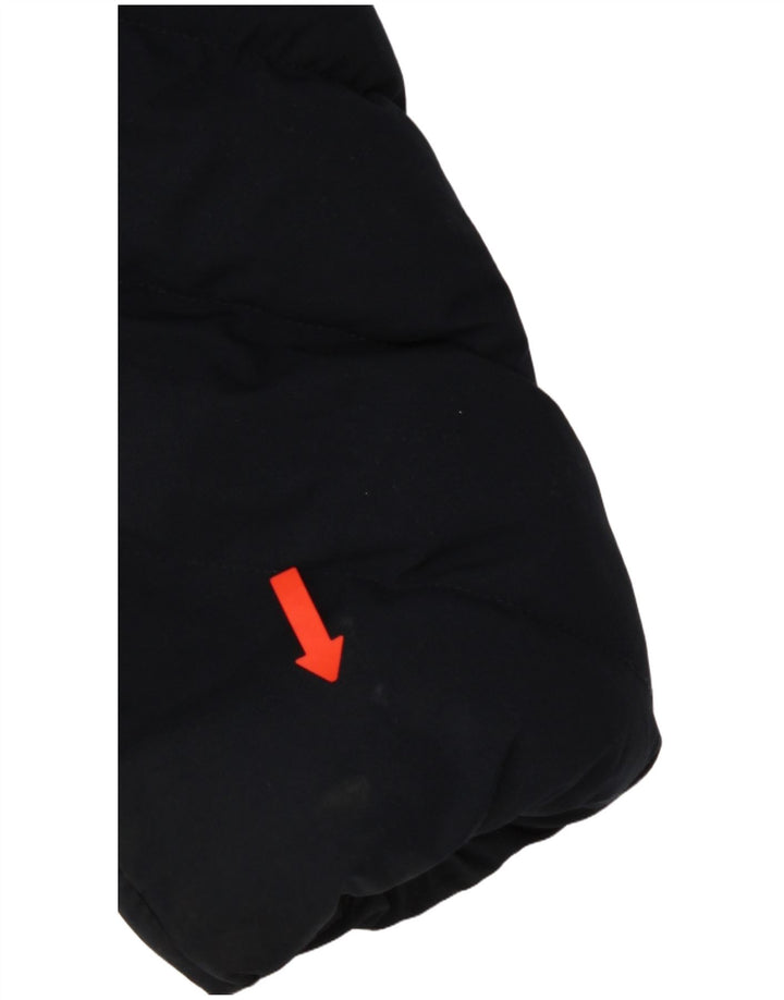 Superdry ženski podstavljeni kaput s kapuljačom UK 10 Mali tamnoplavi poliester