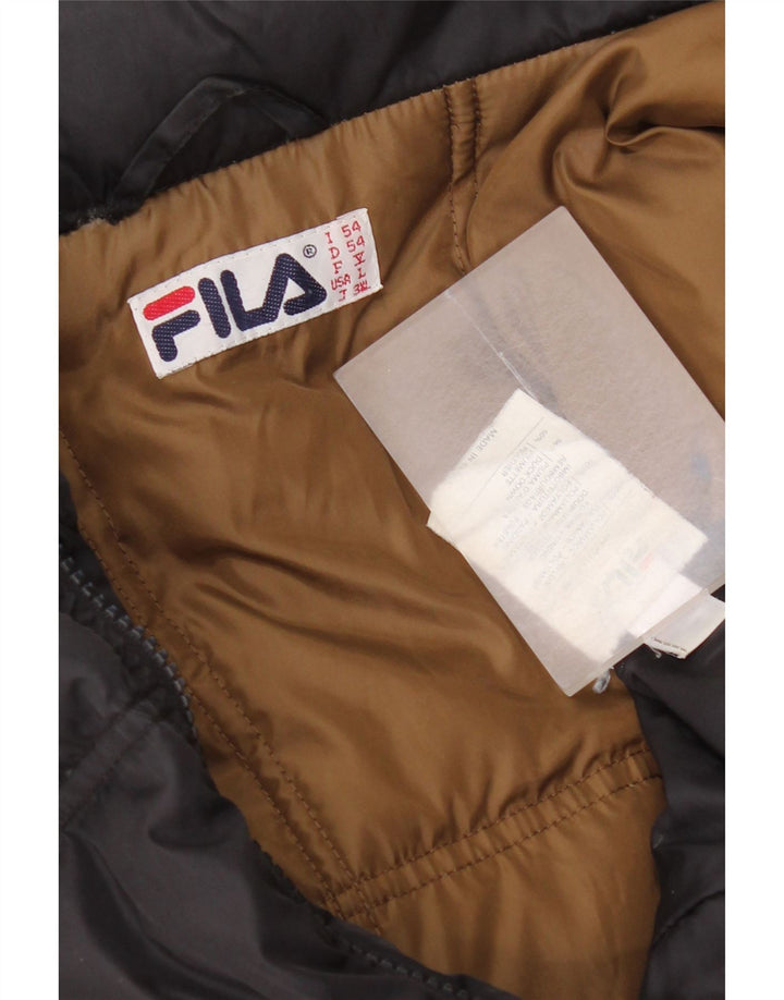 Fila muška podstavljena jakna s kapuljačom IT 54 2XL crni poliamid