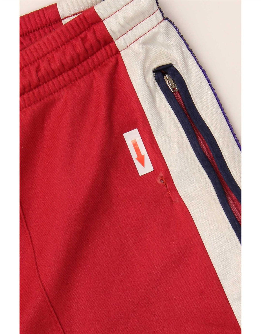 Asics Muške Graphic Trenirke Hlače IT 52 Large Red Colourblock Polyamide
