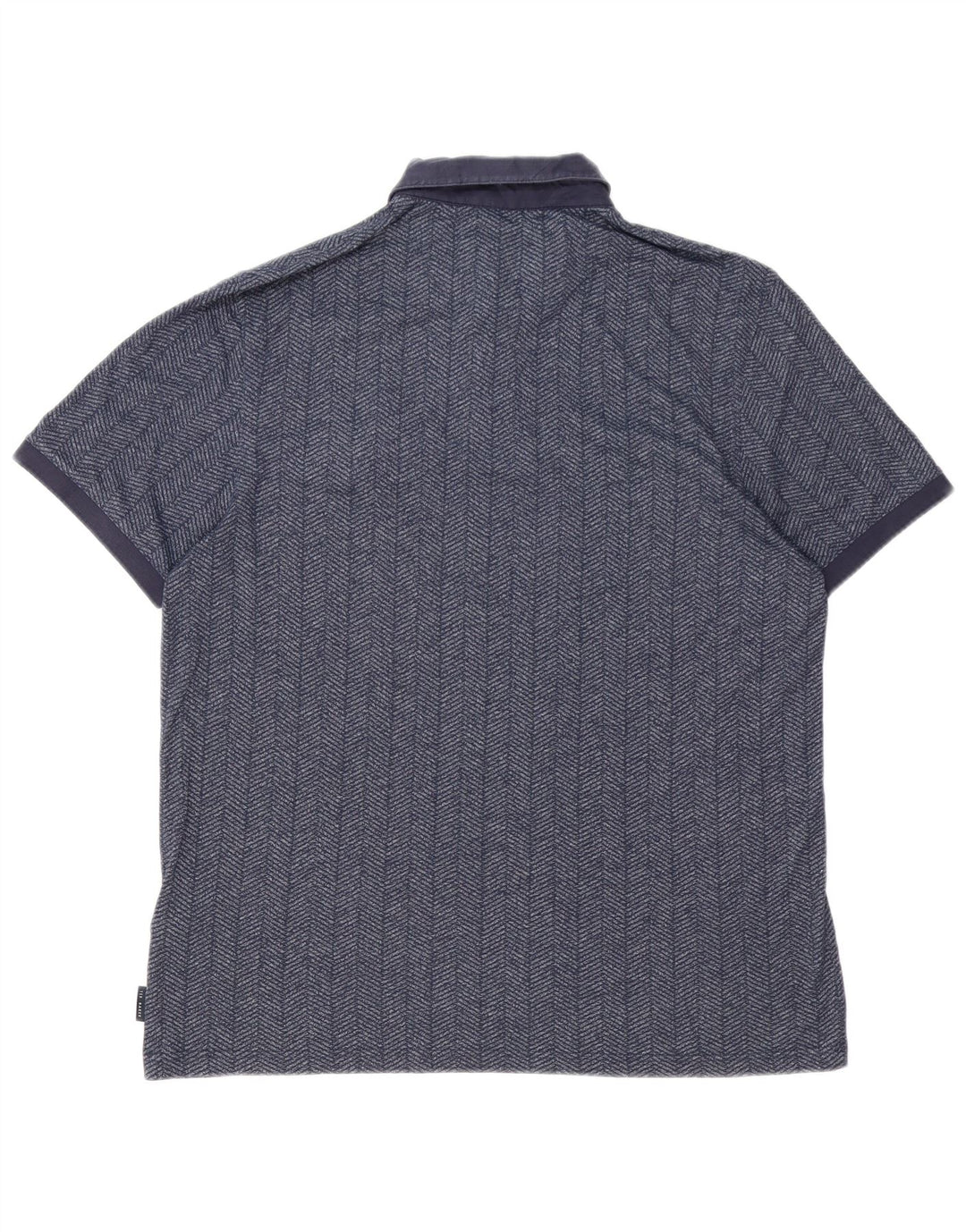 TED BAKER Muška polo majica veličina 6 2XL tamnoplava riblja kost pamuk