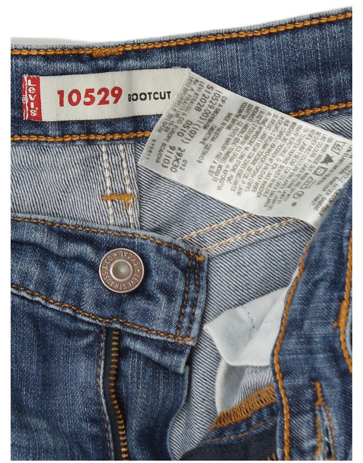 LEVI'S Ženske 10529 Bootcut traperice W29 L30 Plavi pamuk
