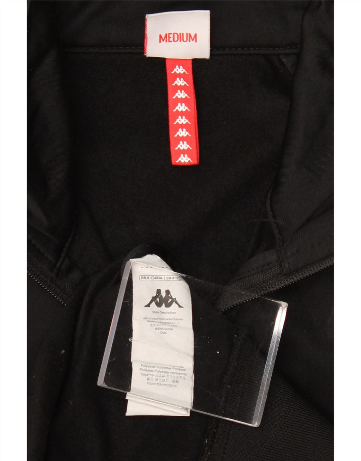 KAPPA muška grafička trenirka, gornja jakna srednje crne boje, poliester