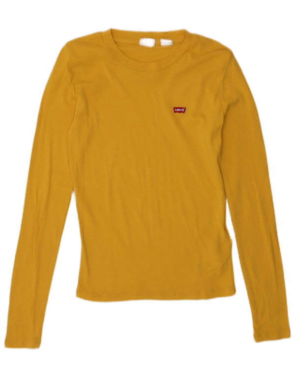 Levi's ženska majica dugih rukava UK 6 XS žuti pamuk