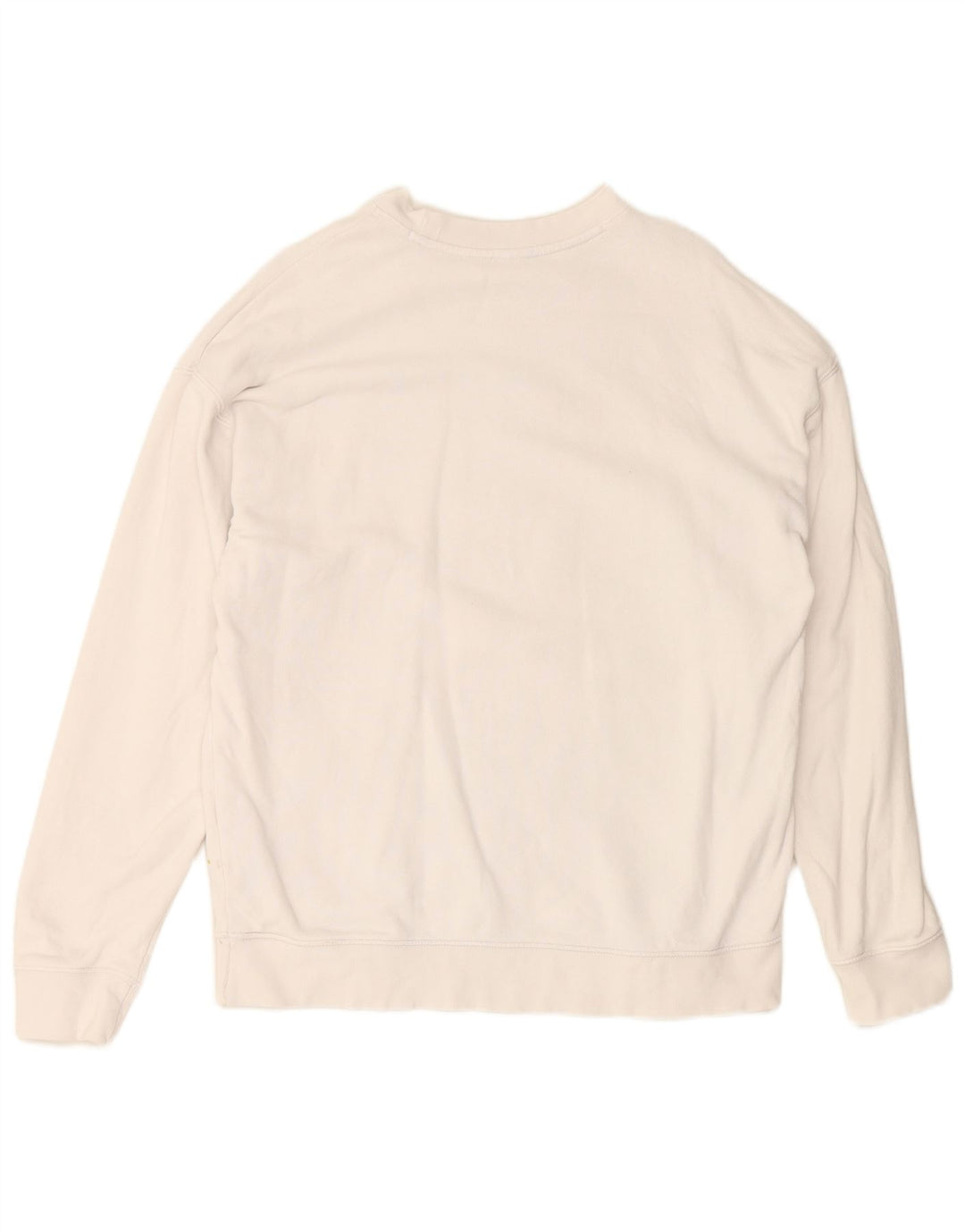 ADIDAS ženski džemper s grafičkim motivima UK 14 Veliki bijeli pamuk