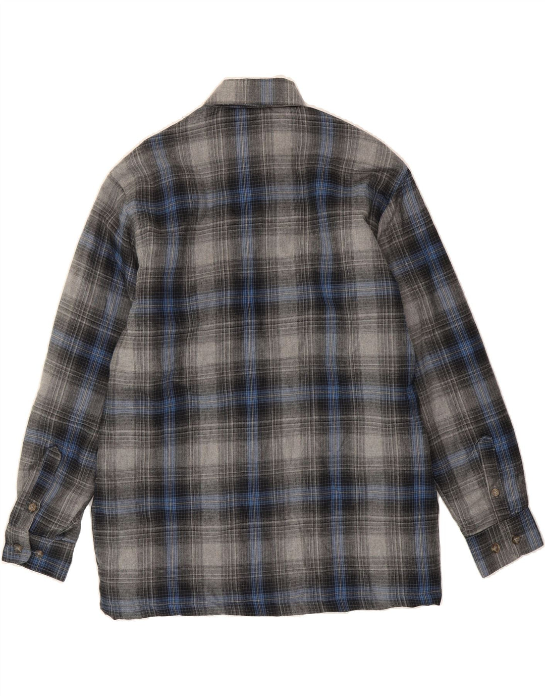 REWARD Mens Lumberjack Flannel Shirt Large Grey Check Cotton Vintage Reward and Second-Hand Reward from Messina Hembry 