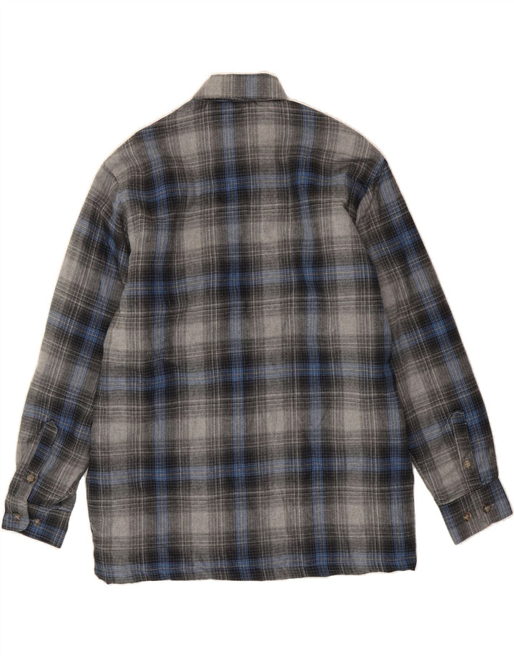 REWARD Mens Lumberjack Flannel Shirt Large Grey Check Cotton Vintage Reward and Second-Hand Reward from Messina Hembry 