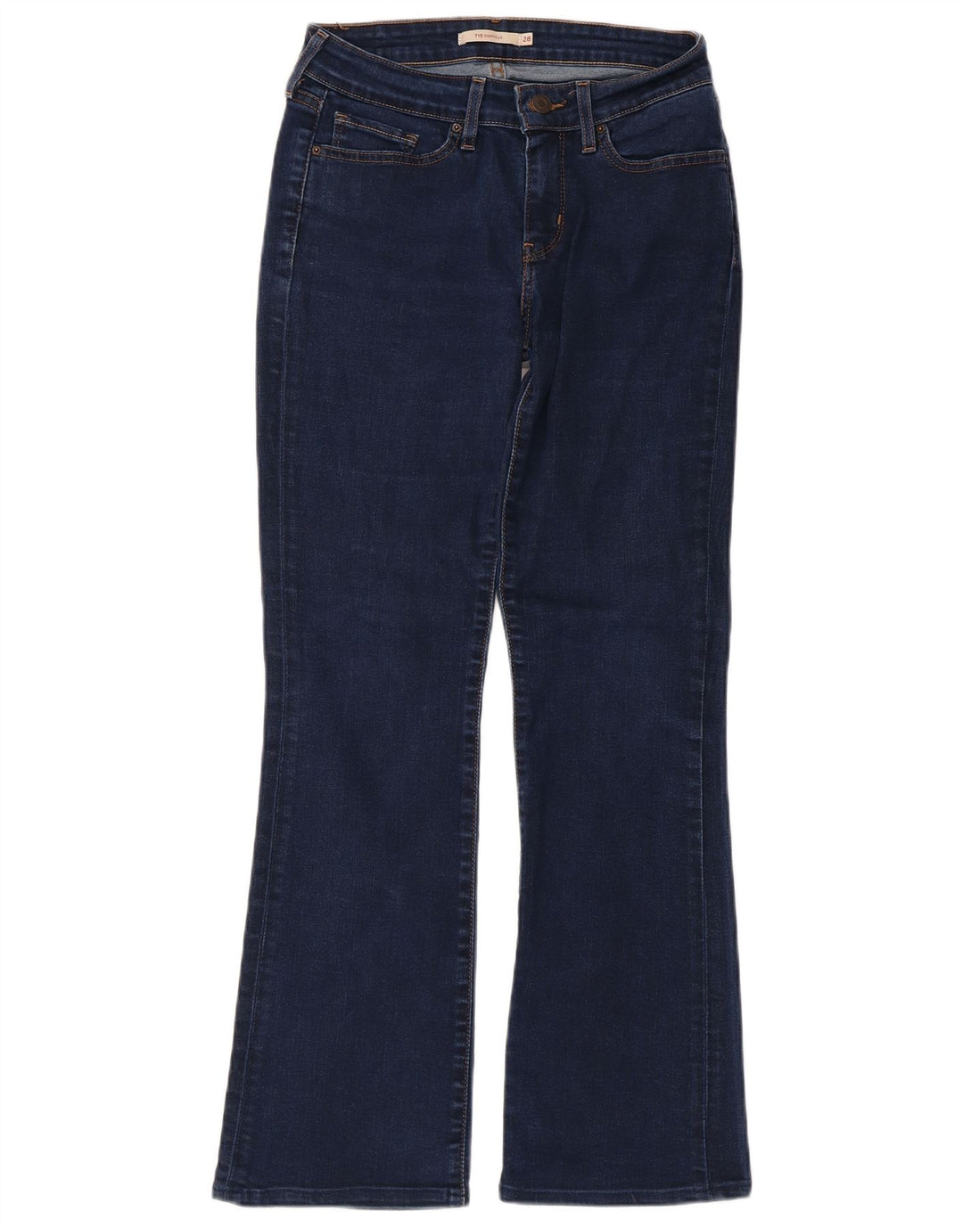 Levi's ženske 715 Bootcut traperice W28 L27 plavi pamuk